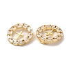 Brass Micro Pave Cubic Zirconia Pendants KK-A180-14G-02-2