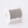 Tarnish Resistant 304 Stainless Steel Curb Chains CHS-F003-17P-A-3