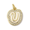 Brass Micro Pave Cubic Zirconia Pendants KK-K354-02G-U-1