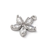 Brass Micro Pave Cubic Zirconia Charms KK-D371-04F-P-2