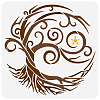 PET Hollow Out Drawing Painting Stencils DIY-WH0391-0376-1