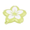Spray Painted Alloy Big Pendants PALLOY-T092-81D-2