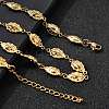 304 Stainless Steel Ladybug Link Chain Necklaces for Women Men NJEW-K249-21B-G-3