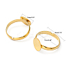 Brass Pad Ring Base Findings EC022-G-7