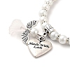 Lovely Wedding Dress Angel Jewelry Sets for Mother and Daughter X-BJEW-JB00728-19-5