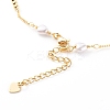 Heart Glass Beaded Chain Necklaces NJEW-JN03394-3