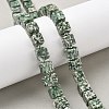 Natural Green Spot Jasper Beads Strands G-D338-A03-1
