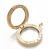 Alloy Magnetic Locket Pendants X-PALLOY-T052-23G-3