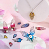 64Pcs 32 Styles Epoxy Resin Pendants FIND-CD0001-43-8
