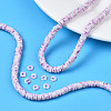 Handmade Polymer Clay Beads Strands CLAY-R089-6mm-170-8