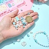 DIY Round ABS Plastic Imitation Pearl Beads Bracelets Making Kits DIY-YW0009-80-4