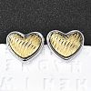 304 Stainless Steel Stud Earrings EJEW-D308-04B-PG-1
