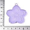 Spray Painted Alloy Big Pendants PALLOY-T092-81B-3