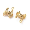 Ocean Theme Brass Micro Pave Clear Cubic Zirconia Pendants KK-L266-02I-G-2