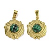 Synthetic Malachite Pendants STAS-U024-15G-05-1