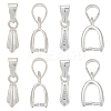 4Pcs 2 Styles 925 Sterling Silver Pendants STER-ME0001-30-1