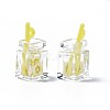 Imitation Drink Resin Pendants CRES-S359-32-6