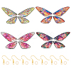 DIY Butterfly Earring Making Kit DIY-TA0005-06-1