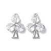 Brass Micro Pave Cubic Zirconia Pendants KK-F872-07P-1