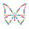 Baking Paint Crackle Glass Bead CCG-PH0002-8mm-02-7