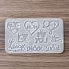 Heart & Word Love DIY Pendant Silicone Molds SIMO-Q001-02D-6