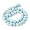 Natural Larimar Beads Strands G-B141-01-10mm-3
