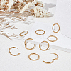 12Pairs 304 Stainless Steel Huggie Hoop Earrings EJEW-UN0003-14-2