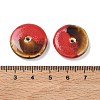 Vintage Handmade Two Tone Porcelain Beads PORC-NH0002-01G-3