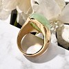 Resin Horse Eye Finger Rings RJEW-R006-01G-04-3