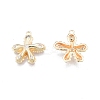 Brass Micro Pave Cubic Zirconia Pendants KK-G432-17G-1