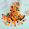 1200Pcs 6 Styles Opaque &  Transparent Plastic Beads KY-SZ0001-49-3