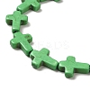 Synthetic Turquoise Dyed Beads Strands G-P507-06F-4