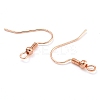 Brass Earring Hooks KK-Q362-RG-NF-2