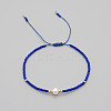 Adjustable Glass Seed Bead Braided Bead Bracelets for Women VT9382-22-1