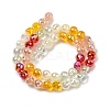 Electroplate Glass Beads Strands EGLA-D300-06-8mm-09-2