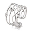 Tarnish Resistant 304 Stainless Steel Finger Rings RJEW-L102-33P-3