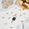 60Pcs 2 Colors Brass Lobster Claw Clasps KK-WR0001-48-4