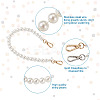 8Pcs 8 Styles White Acrylic Round Beads Bag Handles FIND-TA0001-37-4