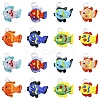 8Pcs 8 Colors Handmade Lampwork Pendants LAMP-YW0004-33-1