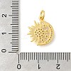 Rack Plating Brass Micro Pave Cubic Zirconia Pendants KK-S396-68G-3