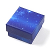 Starry Sky Pattern Cardboard Jewelry Boxes CBOX-WH0003-15A-1