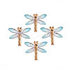 Gradient Color Transparent Resin Pendants LS-RESI-YW0004-05E-1