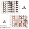 Gorgecraft Polka Dot Pattern Decorative Labels Stickers DIY-GF0003-17-2