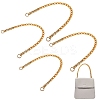 4Pcs 2 Styles Aluminum Chain Bag Strap AJEW-SZ0001-69-1