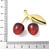 304 Stainless Steel with Acrylic Cherry Pendants LS-STAS-G362-05G-02-3