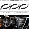 2Pcs Fibre Car Steering Wheel Cover and 12Pcs PVC Air Conditioner Strip Decoration Cover AJEW-FH0002-40-4