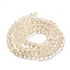 Transparent Baking Paint Glass Beads Strands DGLA-A034-T6mm-D02-2