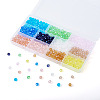330Pcs 11 Colors Electroplate Glass Beads Strands EGLA-TA0001-94-3