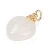 Natural White Agate Pendants KK-Z094-04G-01-2