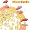32Pcs 8 Styles Rack Plating Brass Charms KK-FS0001-53-2